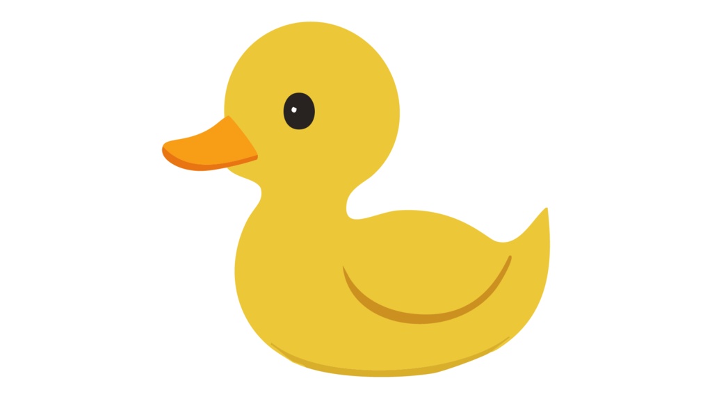 ダウンロード販売素材・販促イラスト素材・アヒルZIP (AI, PNG形式)