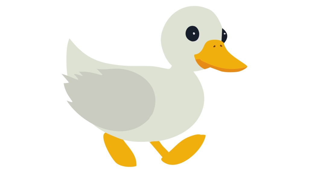 ダウンロード販売素材・販促イラスト素材・アヒルZIP (AI, PNG形式)