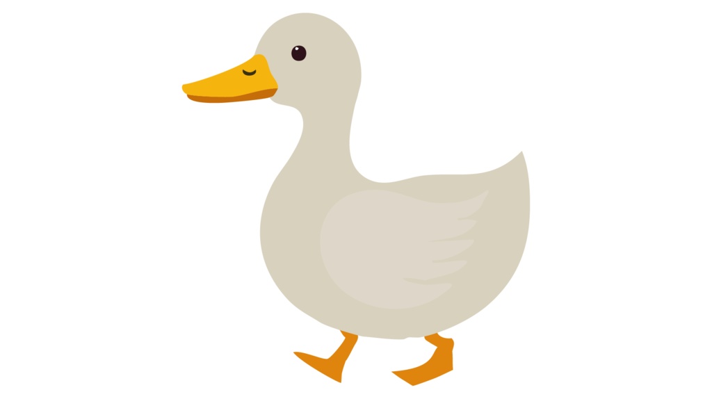 ダウンロード販売素材・販促イラスト素材・アヒルZIP (AI, PNG形式)