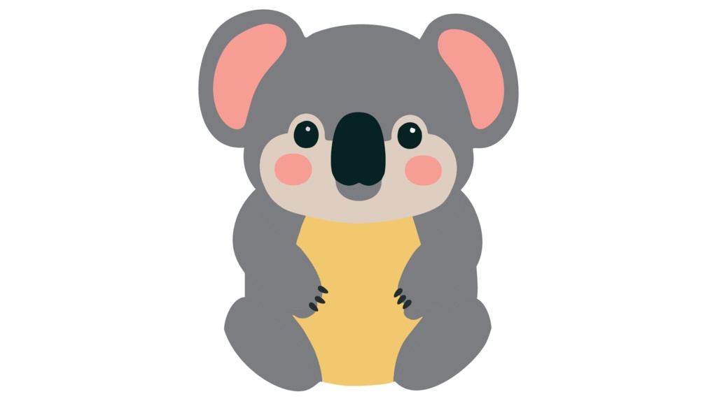 ダウンロード販売素材・販促イラスト素材・コアラZIP (AI, PNG形式)