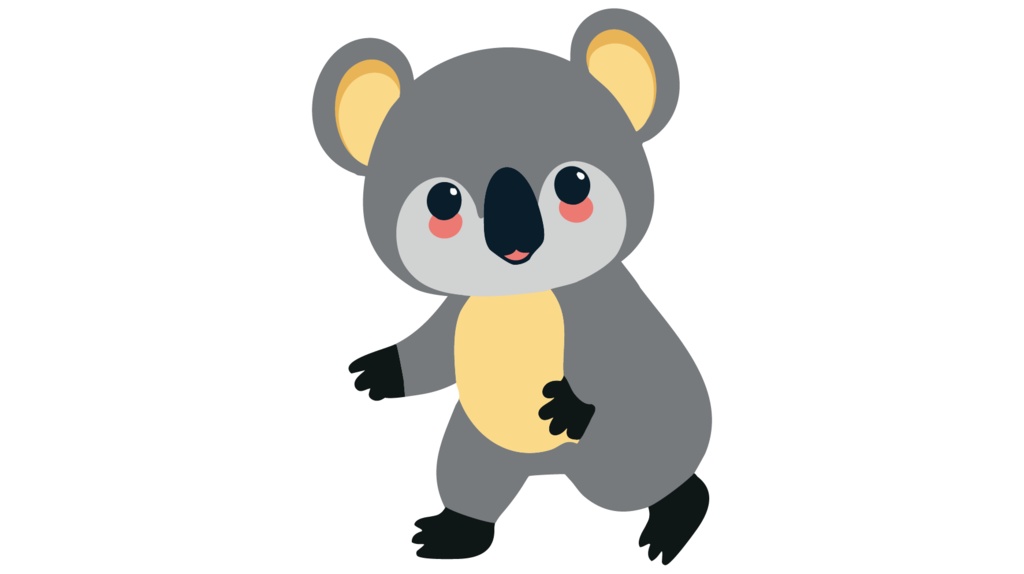 ダウンロード販売素材・販促イラスト素材・コアラZIP (AI, PNG形式)