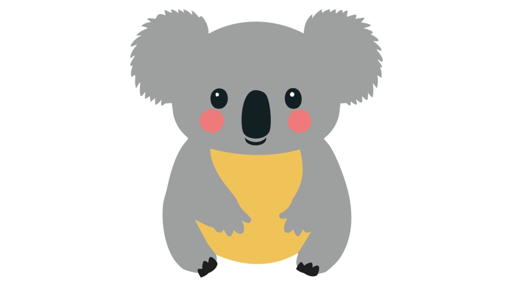 ダウンロード販売素材・販促イラスト素材・コアラZIP (AI, PNG形式)