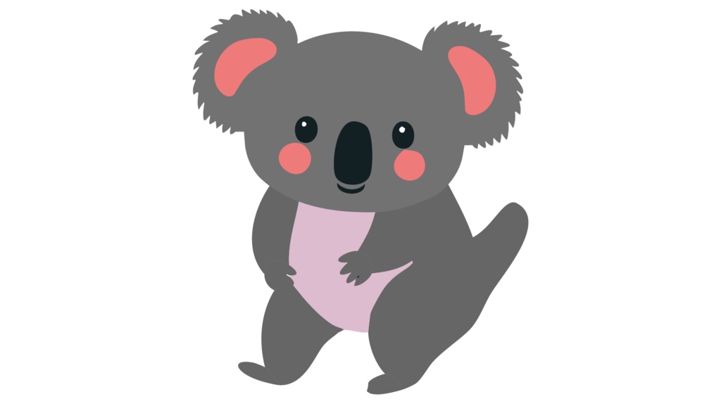ダウンロード販売素材・販促イラスト素材・コアラZIP (AI, PNG形式)
