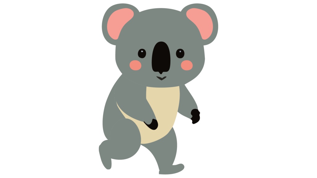 ダウンロード販売素材・販促イラスト素材・コアラZIP (AI, PNG形式)