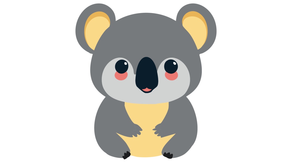 ダウンロード販売素材・販促イラスト素材・コアラZIP (AI, PNG形式)