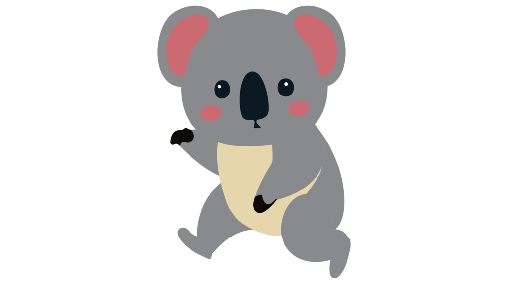 ダウンロード販売素材・販促イラスト素材・コアラZIP (AI, PNG形式)