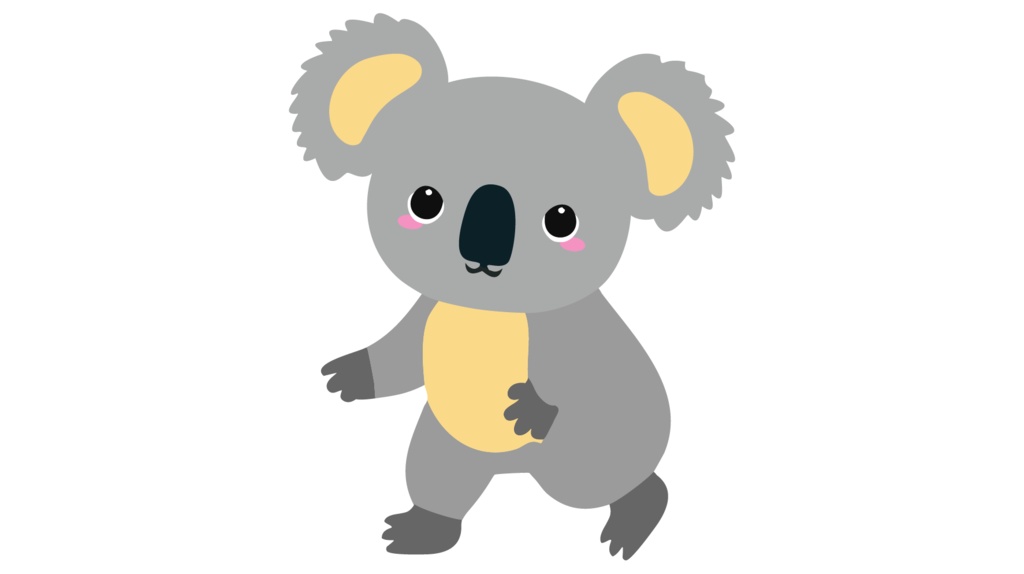 ダウンロード販売素材・販促イラスト素材・コアラZIP (AI, PNG形式)