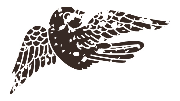 ダウンロード販売素材・販促イラスト素材・ レトロなすずめのイラストZIP (AI, PNG形式)