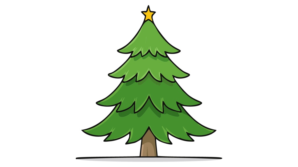 ダウンロード販売素材・販促イラスト素材・クリスマスツリーZIP (AI, PNG形式)