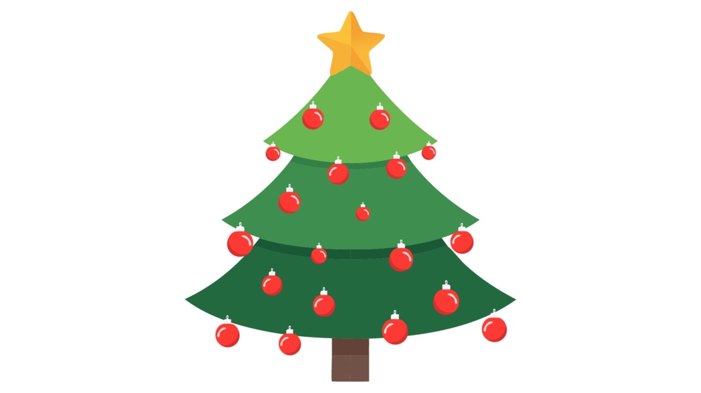 ダウンロード販売素材・販促イラスト素材・クリスマスツリーZIP (AI, PNG形式)