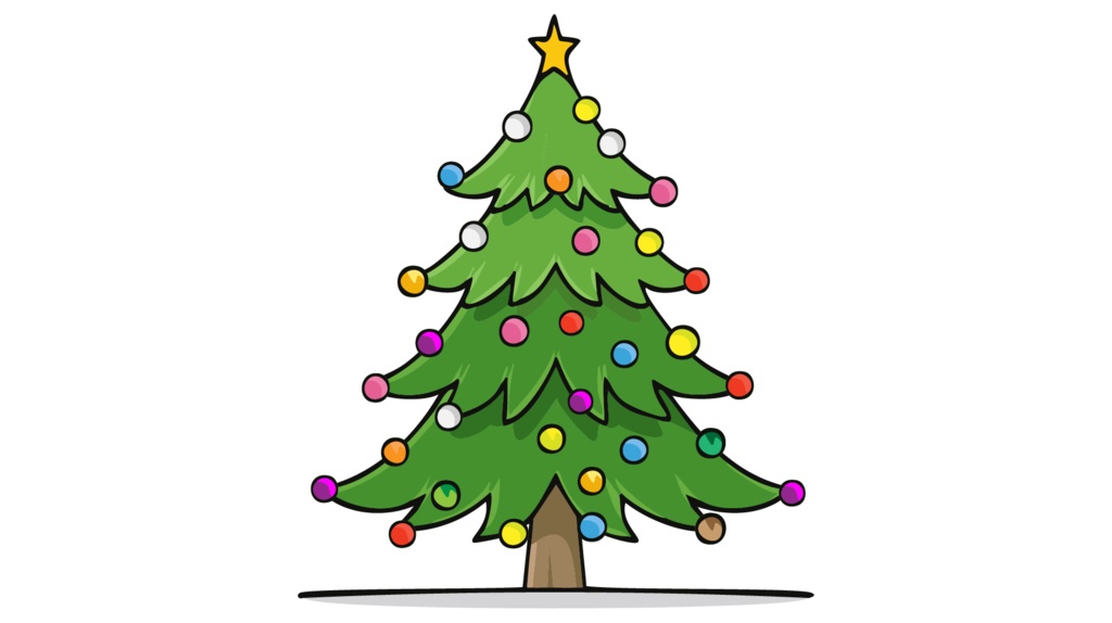 ダウンロード販売素材・販促イラスト素材・クリスマスツリーZIP (AI, PNG形式)