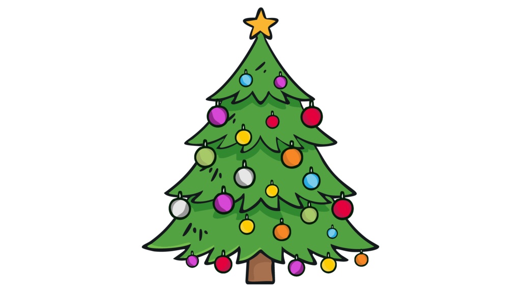 ダウンロード販売素材・販促イラスト素材・クリスマスツリーZIP (AI, PNG形式)