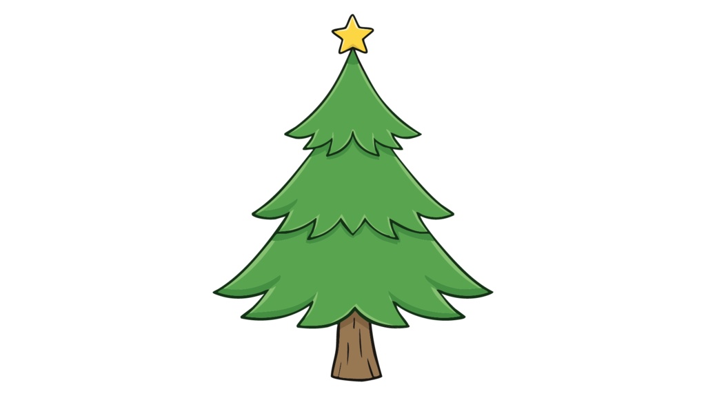 ダウンロード販売素材・販促イラスト素材・クリスマスツリーZIP (AI, PNG形式)