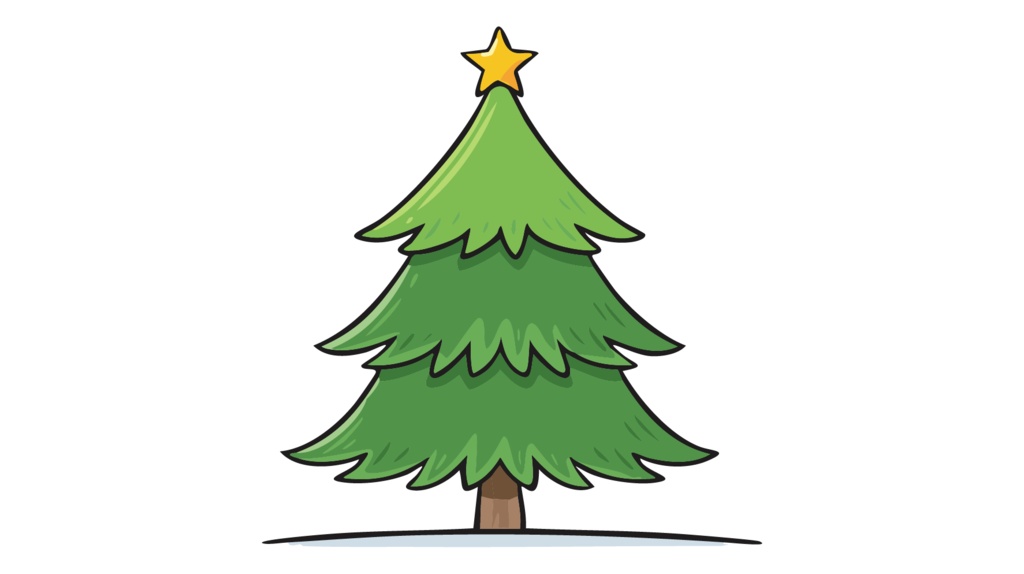 ダウンロード販売素材・販促イラスト素材・クリスマスツリーZIP (AI, PNG形式)