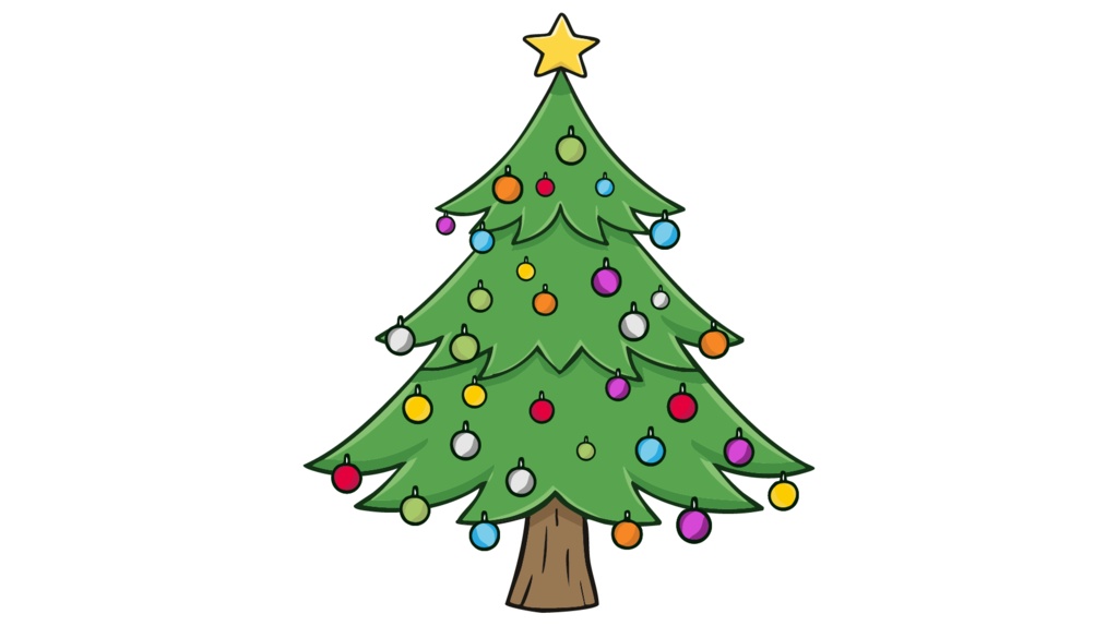 ダウンロード販売素材・販促イラスト素材・クリスマスツリーZIP (AI, PNG形式)