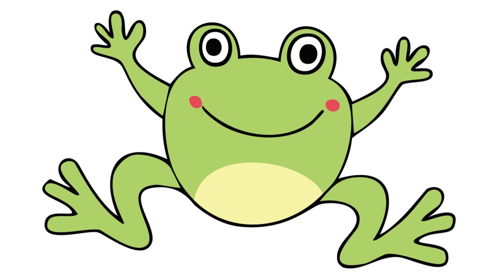 ダウンロード販売素材・販促イラスト素材・蛙のイラストZIP (AI, PNG形式)