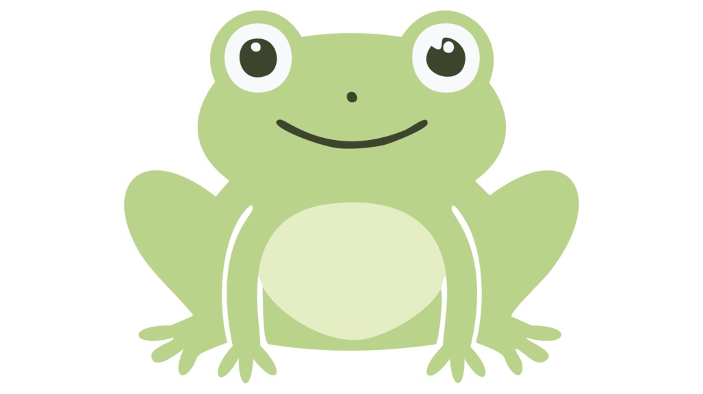 ダウンロード販売素材・販促イラスト素材・蛙のイラストZIP (AI, PNG形式)
