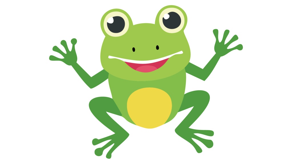 ダウンロード販売素材・販促イラスト素材・蛙のイラストZIP (AI, PNG形式)