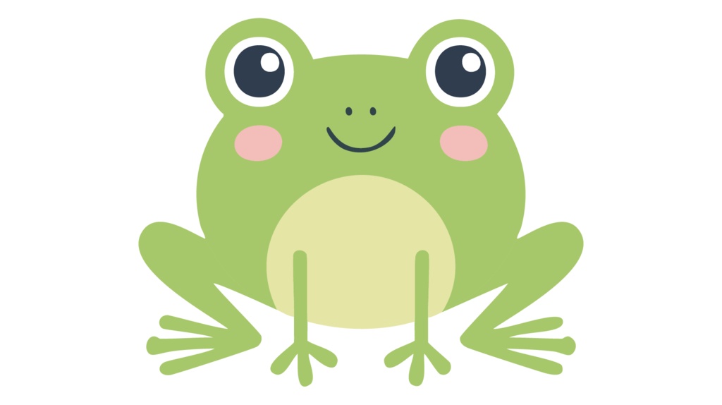 ダウンロード販売素材・販促イラスト素材・蛙のイラストZIP (AI, PNG形式)