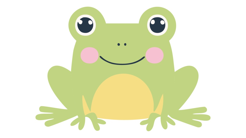 ダウンロード販売素材・販促イラスト素材・蛙のイラストZIP (AI, PNG形式)