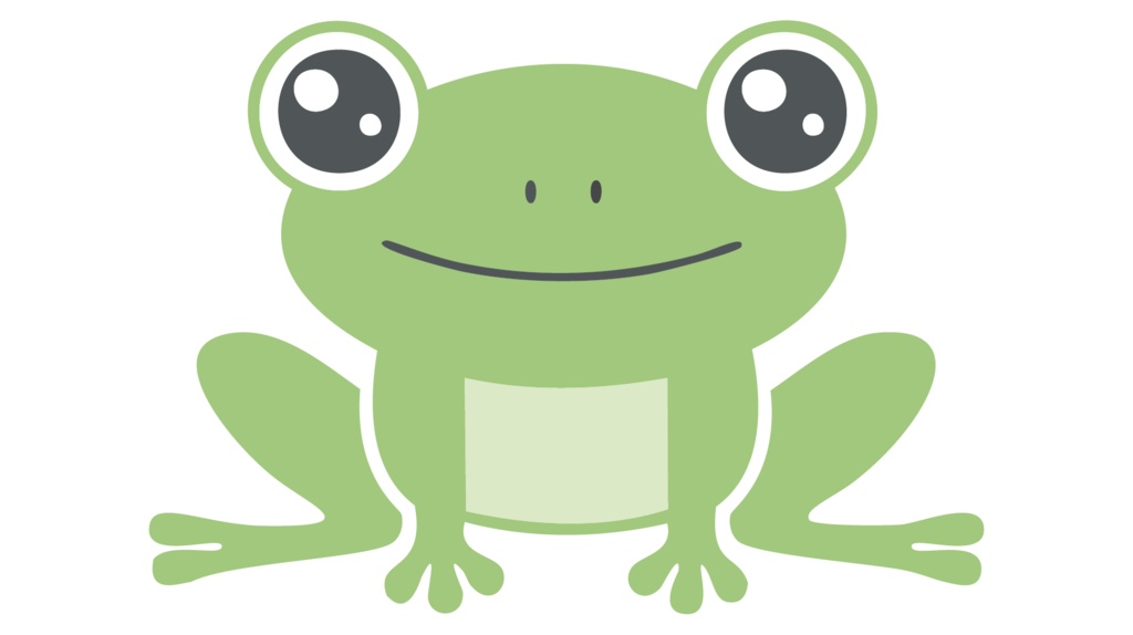 ダウンロード販売素材・販促イラスト素材・蛙のイラストZIP (AI, PNG形式)