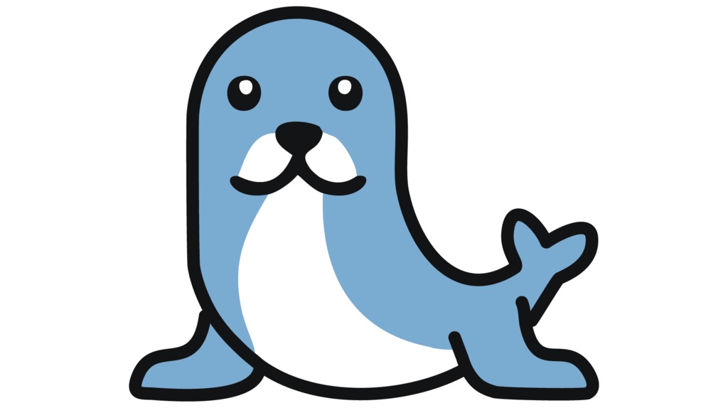 ダウンロード販売素材・販促イラスト素材・アザラシ(あざらし・海豹)ZIP (AI, PNG形式)