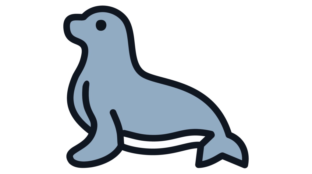 ダウンロード販売素材・販促イラスト素材・アザラシ(あざらし・海豹)ZIP (AI, PNG形式)