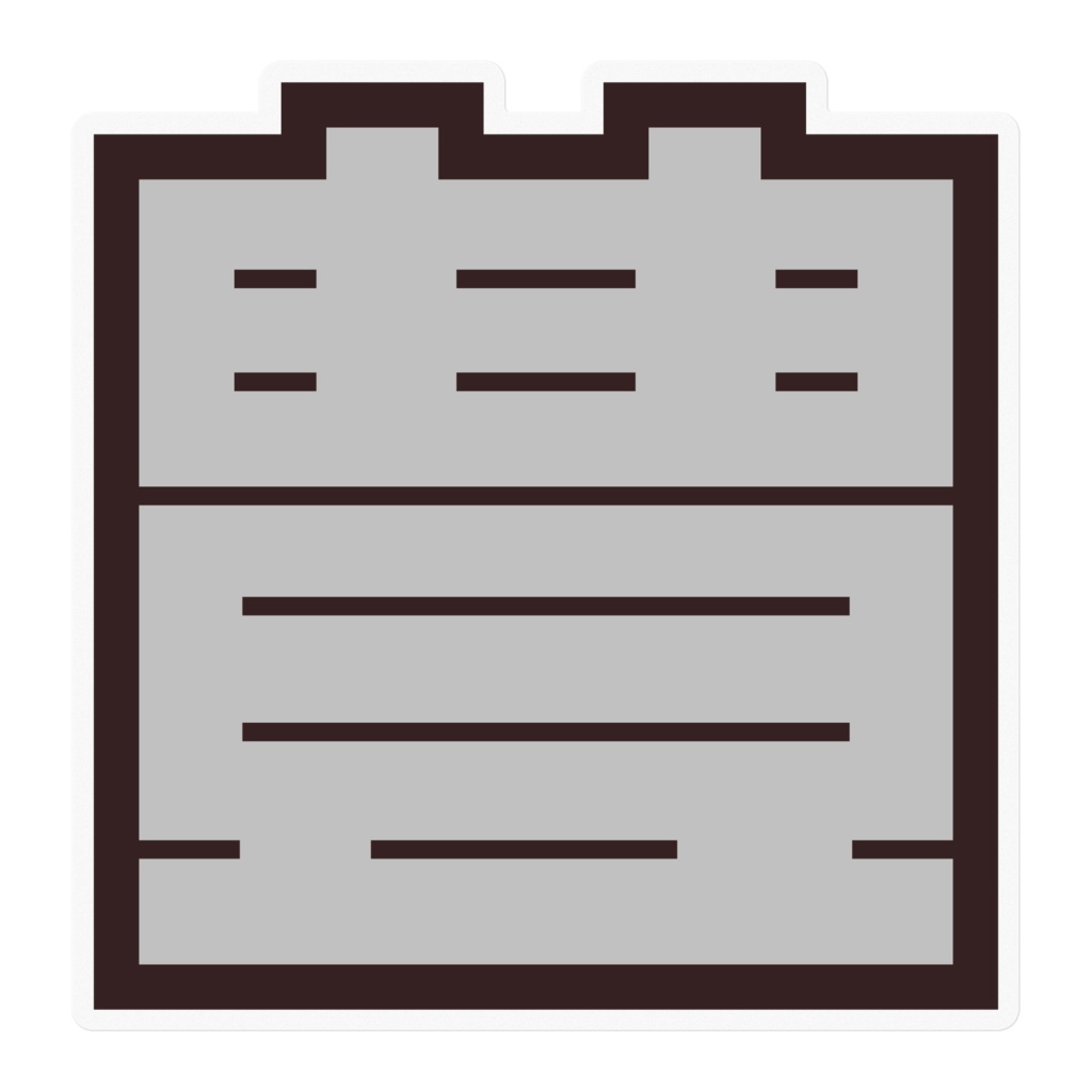 なるわん座限定！角字ステッカー黒・豊