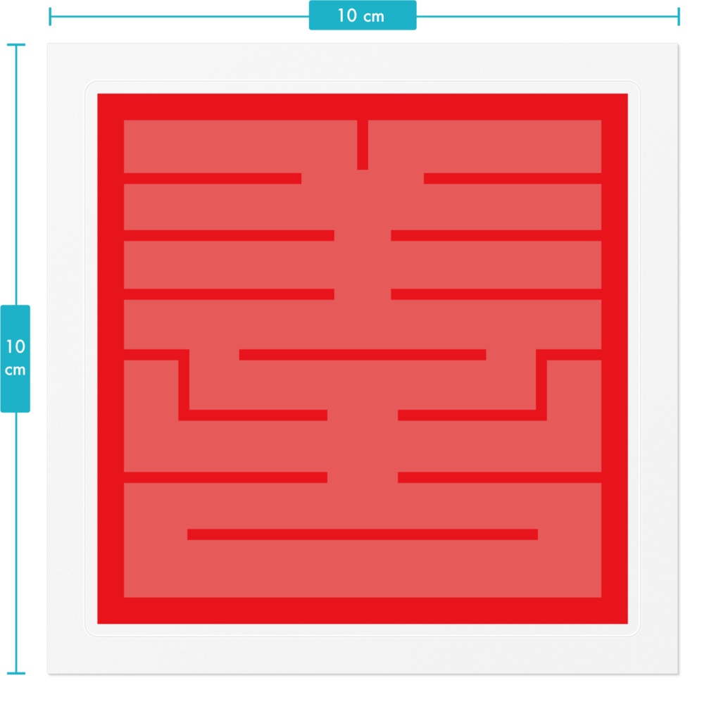 なるわん座限定!角字ステッカー赤・善