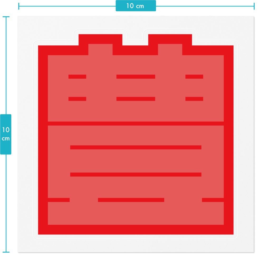 なるわん座限定!角字ステッカー赤・豊