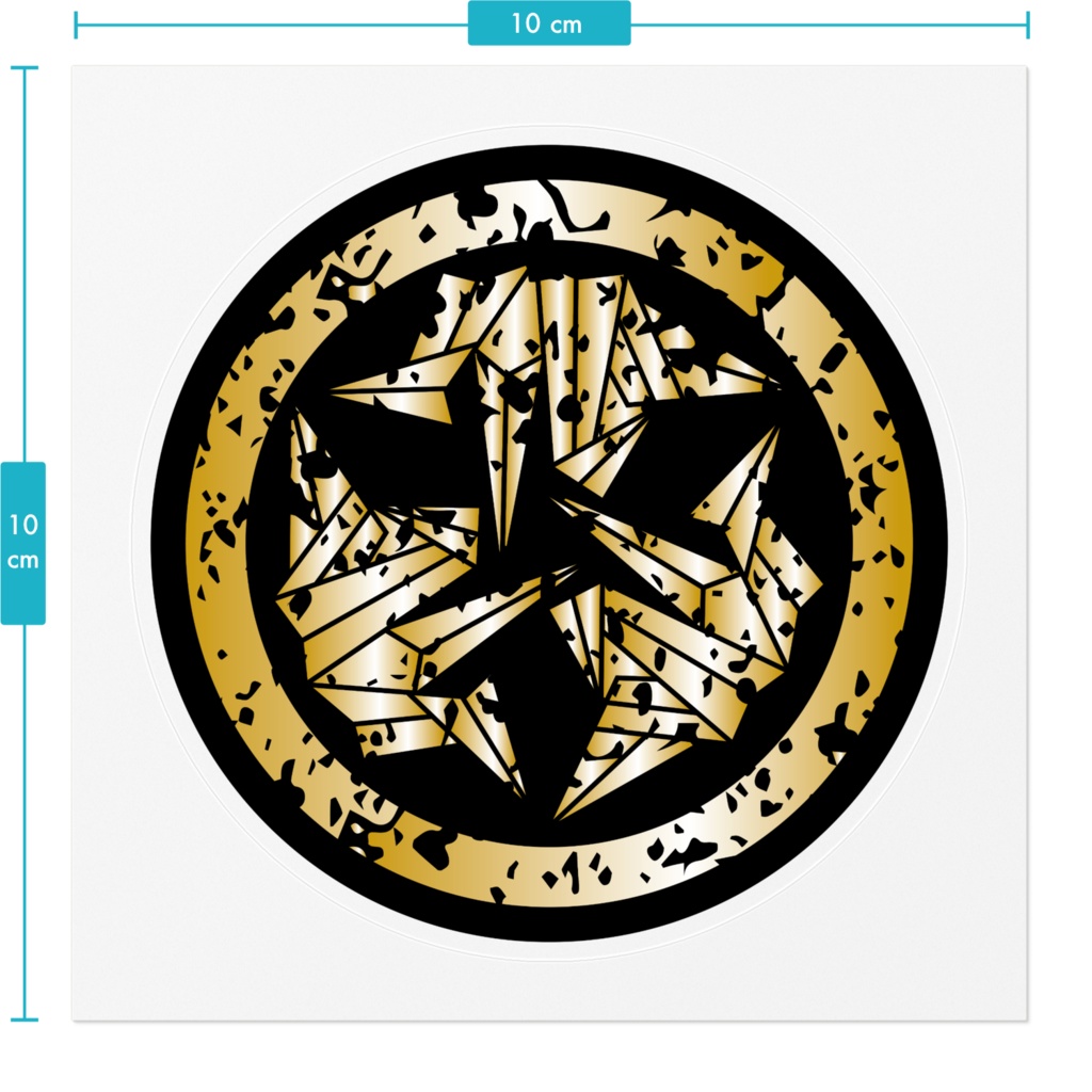 なるわん座限定家紋ステッカー・三ツ折リ鶴