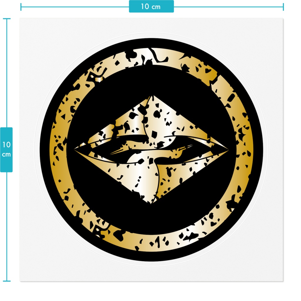 なるわん座限定家紋ステッカー・上下光琳向イ鶴菱