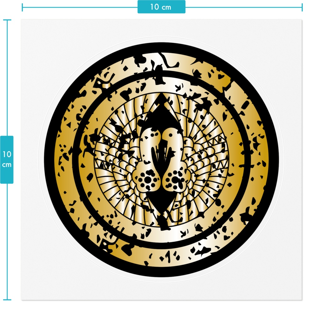 なるわん座限定家紋ステッカー・南部鶴
