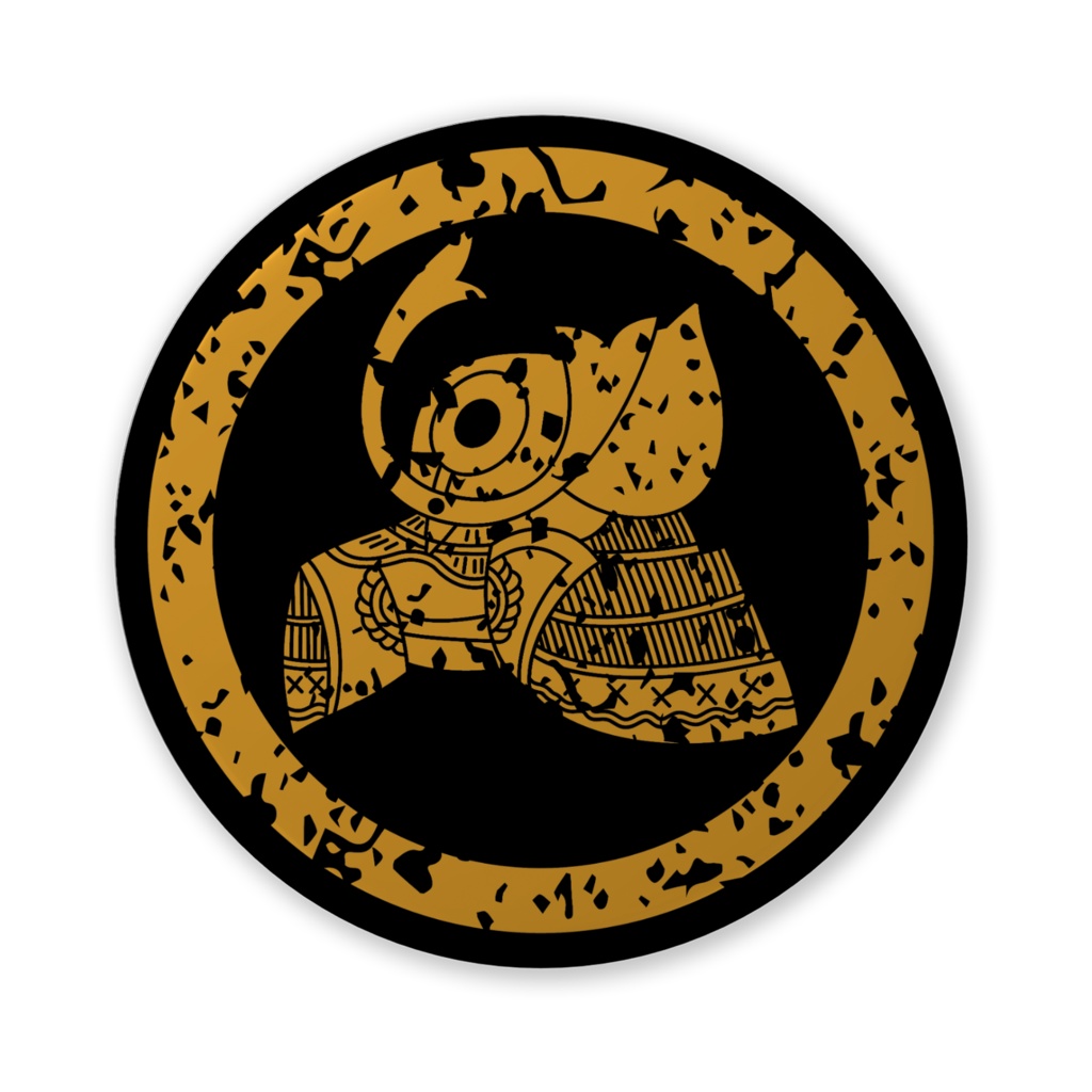 缶バッジ(バリュー)金印家紋・加藤兜