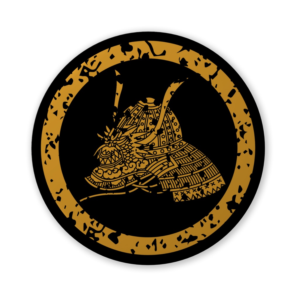 缶バッジ（バリュー）金印家紋・飛ビ龍兜