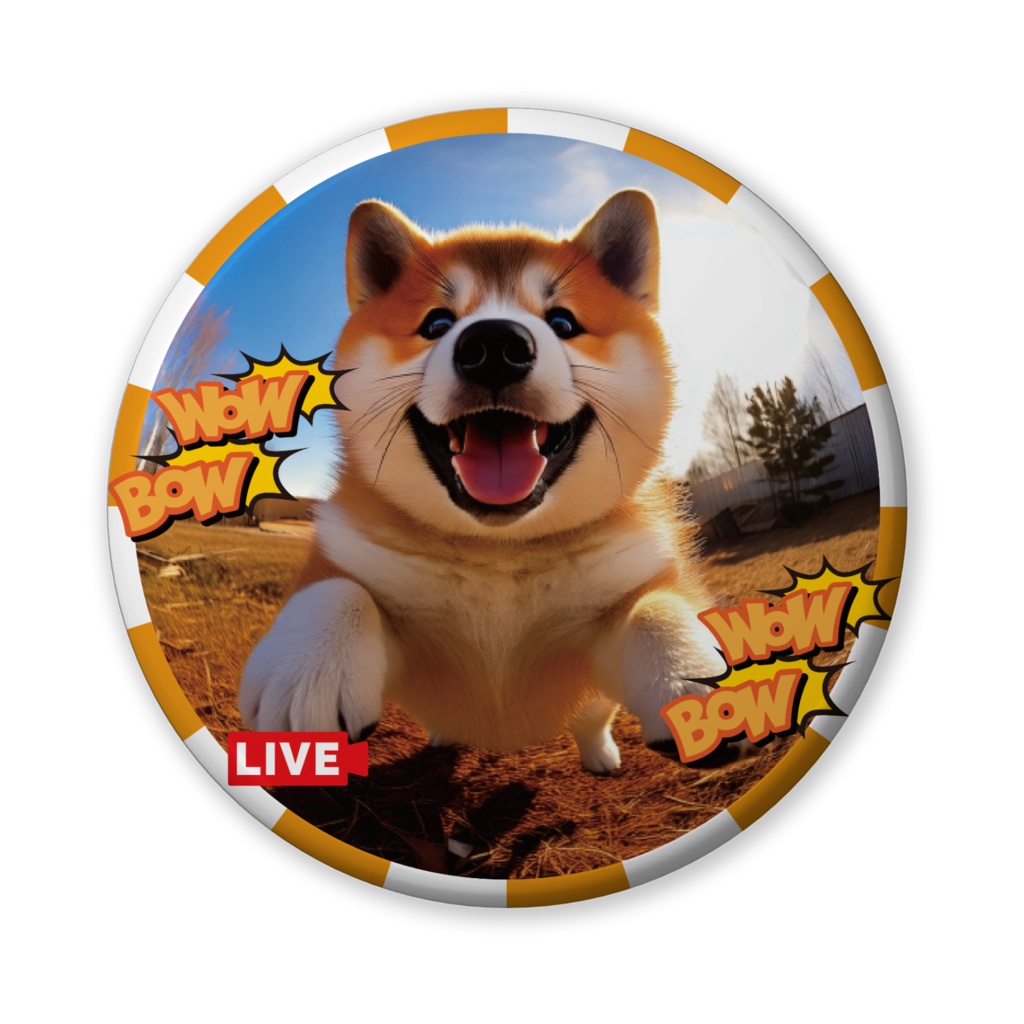 なるわん座招福缶バッジ(バリュー)秋田犬!仔犬まつり!ライブカメラ!5カメ!