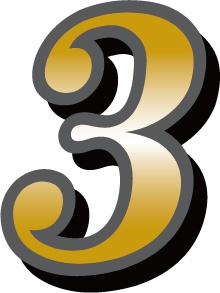 ダウンロード販売素材・販促イラスト素材・ゴージャスな数字素材ZIP (AI, PNG形式)