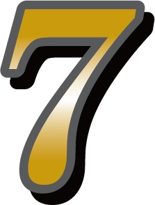 ダウンロード販売素材・販促イラスト素材・ゴージャスな数字素材ZIP (AI, PNG形式)