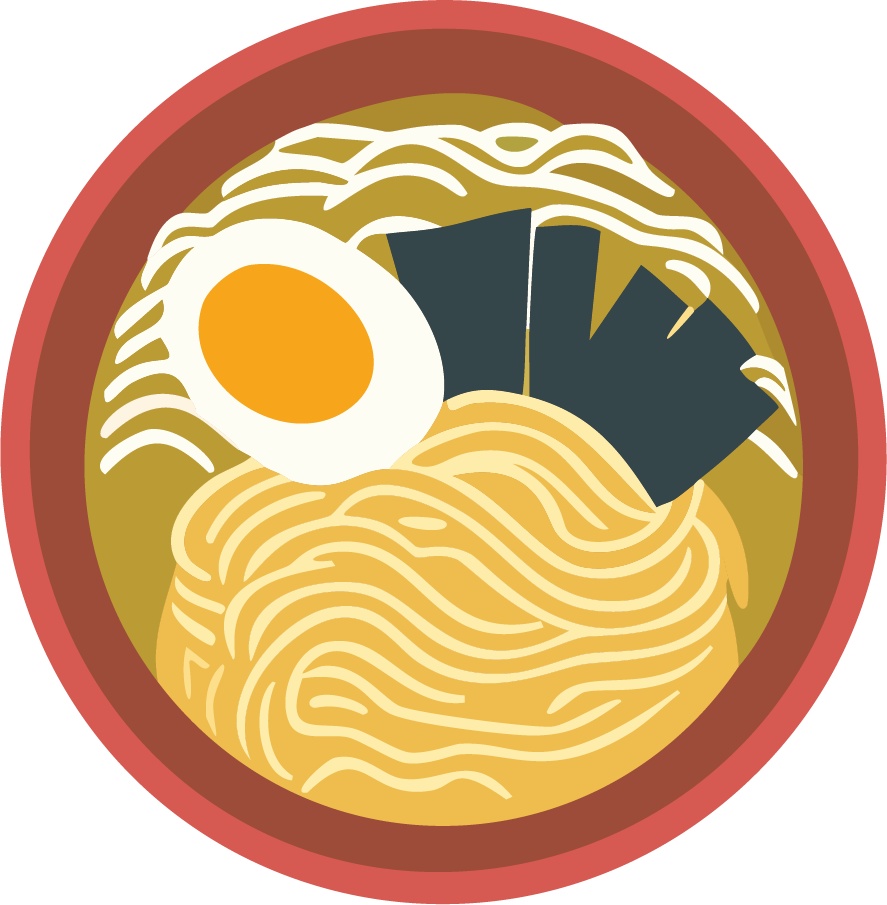 ダウンロード販売素材・販促イラスト素材・ラーメンZIP (AI, PNG形式)