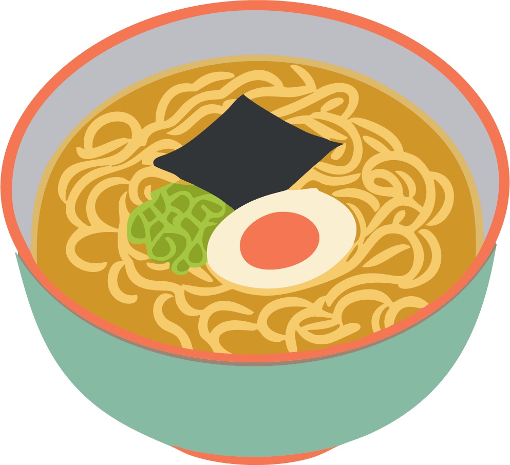 ダウンロード販売素材・販促イラスト素材・ラーメンZIP (AI, PNG形式)