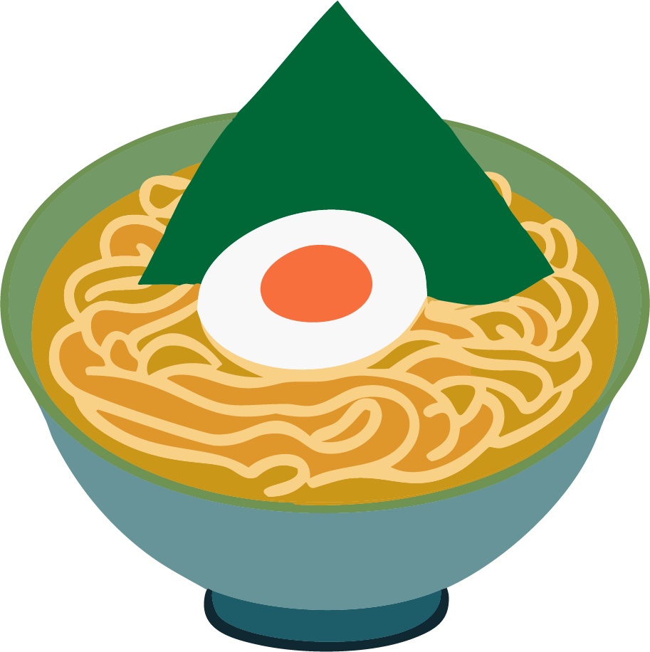ダウンロード販売素材・販促イラスト素材・ラーメンZIP (AI, PNG形式)