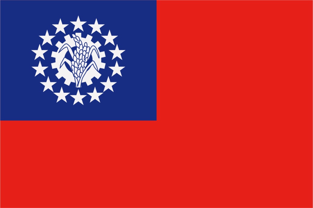 ダウンロード販売素材・販促イラスト素材・世界の国旗 (アジア諸国26ヶ国)ZIP (AI, PNG形式)