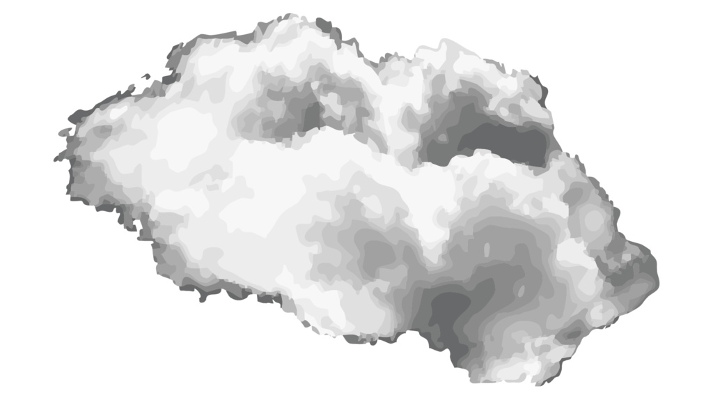 ダウンロード販売素材・販促イラスト素材・雨雲ZIP (AI, PNG形式)