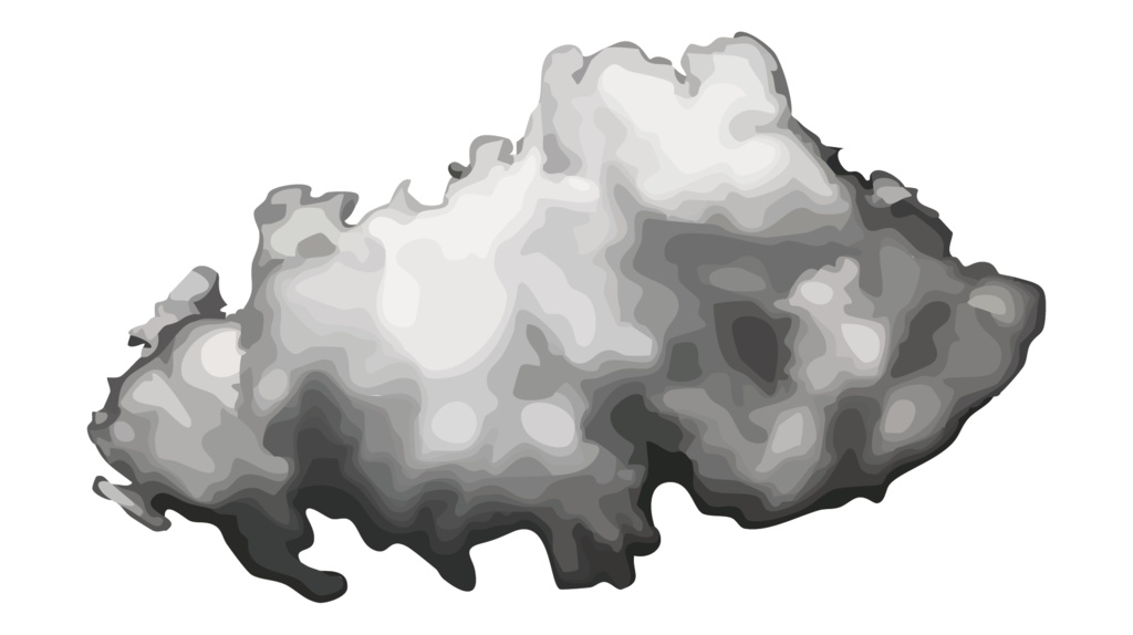 ダウンロード販売素材・販促イラスト素材・雨雲ZIP (AI, PNG形式)