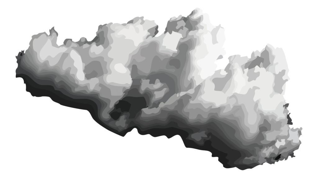 ダウンロード販売素材・販促イラスト素材・雨雲ZIP (AI, PNG形式)