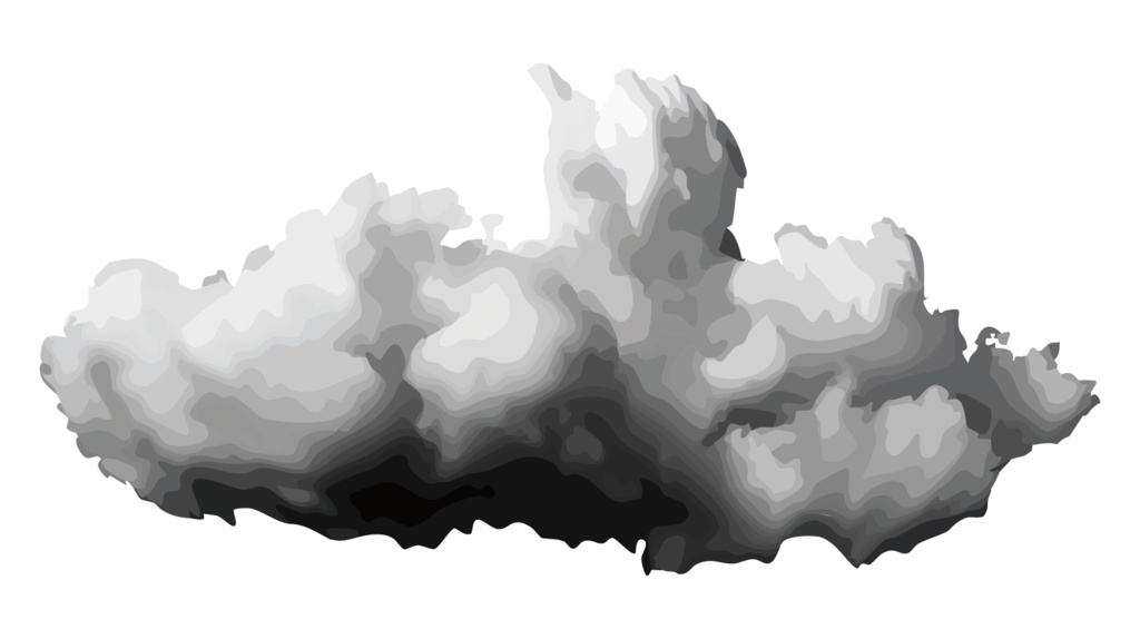 ダウンロード販売素材・販促イラスト素材・雨雲ZIP (AI, PNG形式)