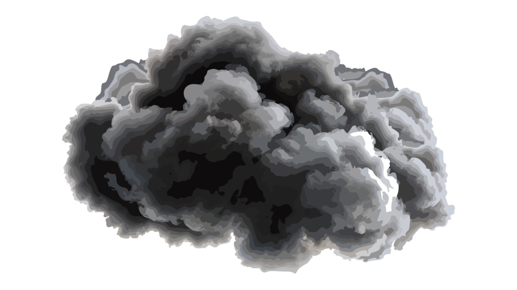 ダウンロード販売素材・販促イラスト素材・雨雲ZIP (AI, PNG形式)