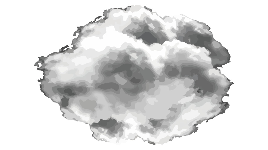 ダウンロード販売素材・販促イラスト素材・雨雲ZIP (AI, PNG形式)