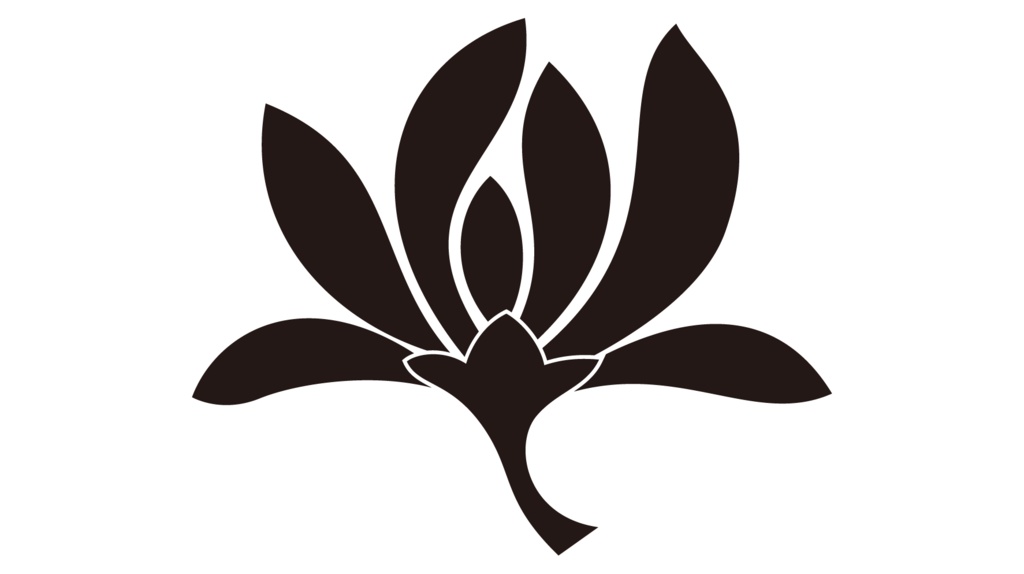 ダウンロード販売素材・家紋素材(黒)・蘭(15種)ZIP (AI, PNG形式)