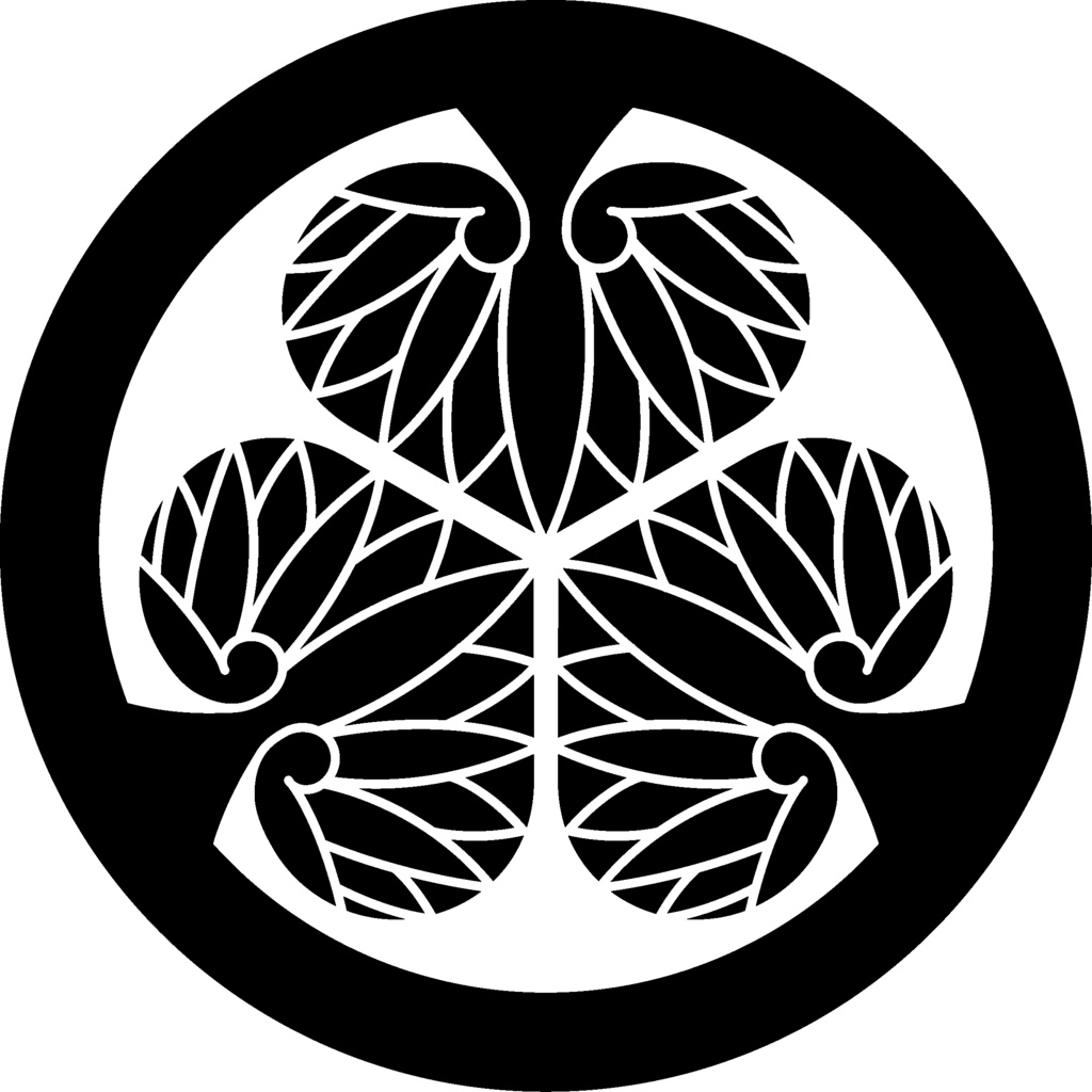 ダウンロード販売素材(AI, PNG形式)・家紋素材・葵【18種廉価版】